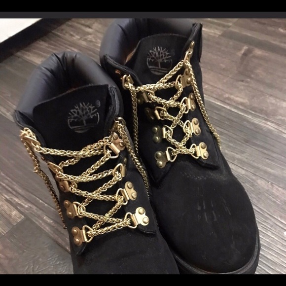 Gold Colored Chain Laces 